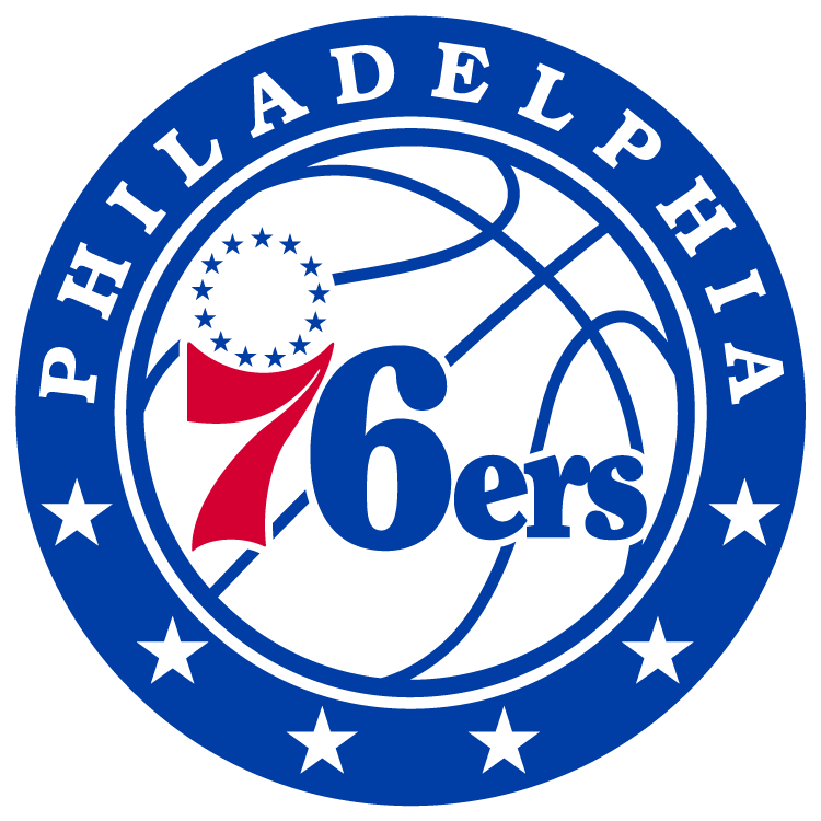 Philadelphia 76ers logos iron-ons